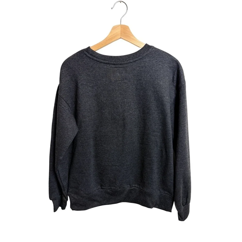 C &‎ C California Grey "J'Adore" sweatshirt Crewneck Women's XS - Picture 2 of 6